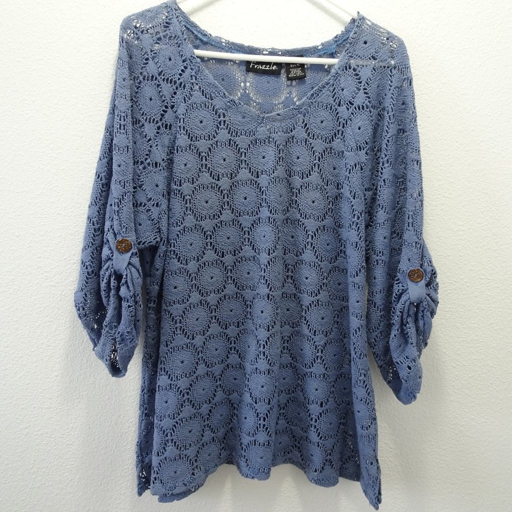 🌵 Frazzle Knit Blouse Top XL